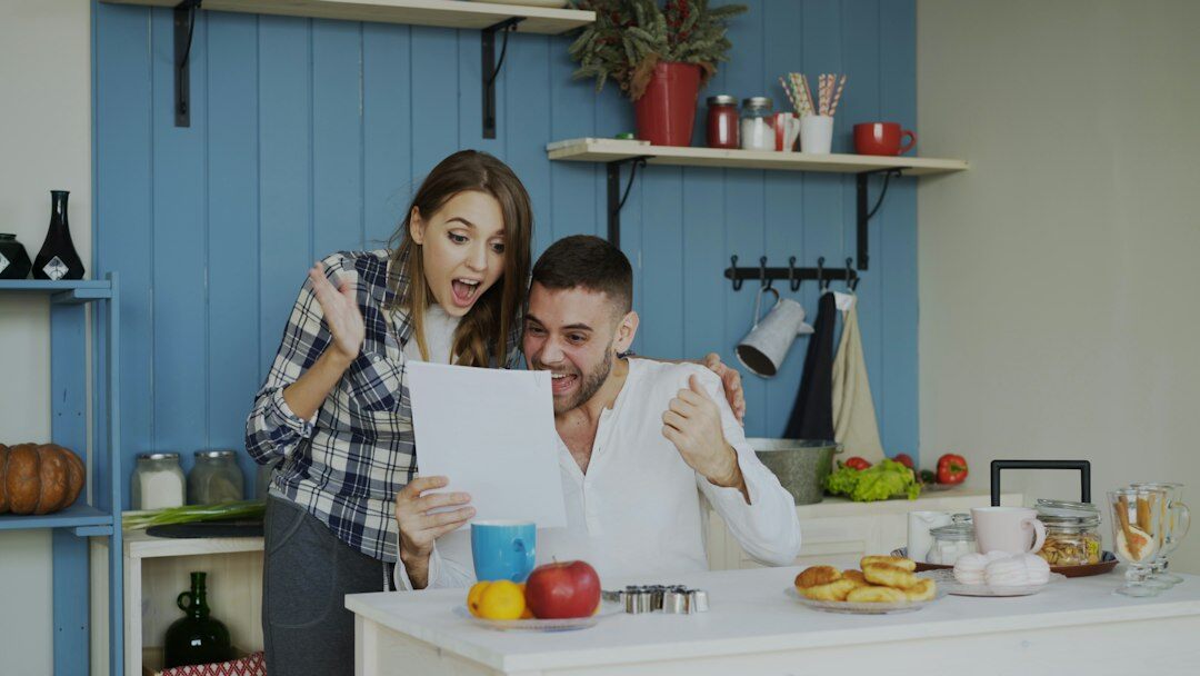 family reviewing insurance documents
