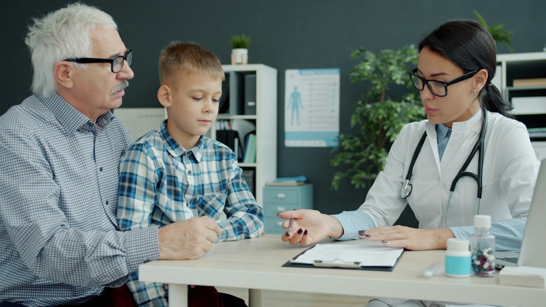 family discussing health insurance options